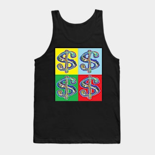 Dollar Cash Pop art Tank Top